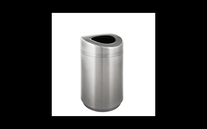 Geräumiger Abfallbehälter, EKO - Inox matt - 120 Liter