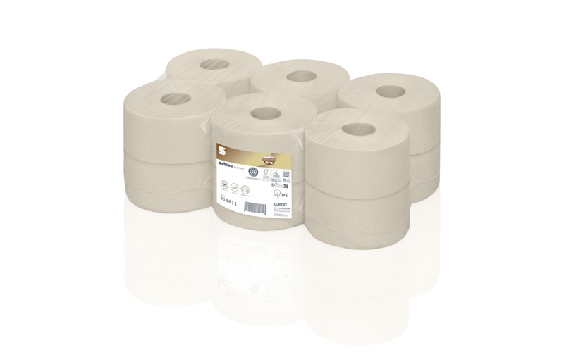 WC Papier Mini PureSoft 180m 2 lagig 12 Rollen (JT1)