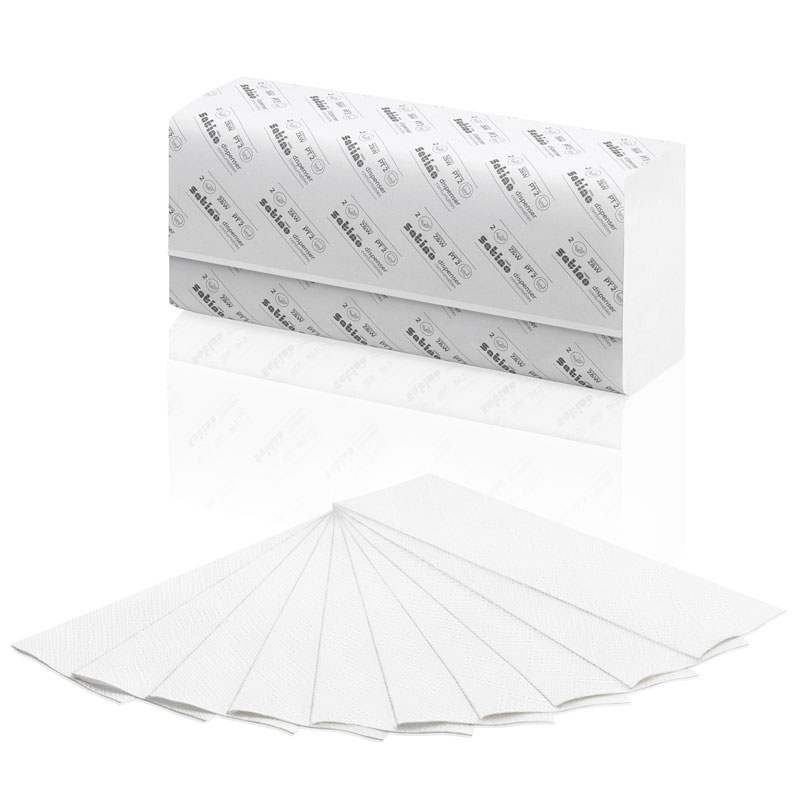 Handtuchpapier Prestige 20,6x24cm (Z) 2lag. 3000 Blatt (PT2)