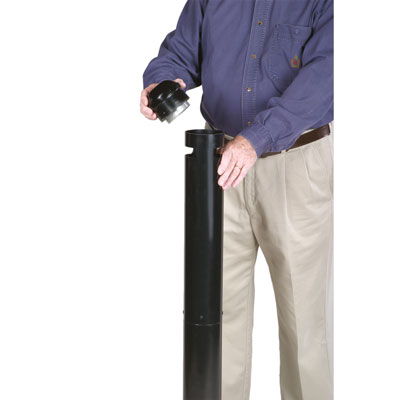 Smokers' Pole, Rubbermaid zwart