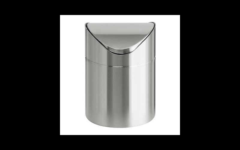 Tisch Abfallbehälter aus Edelstahl - 1,5 Liter