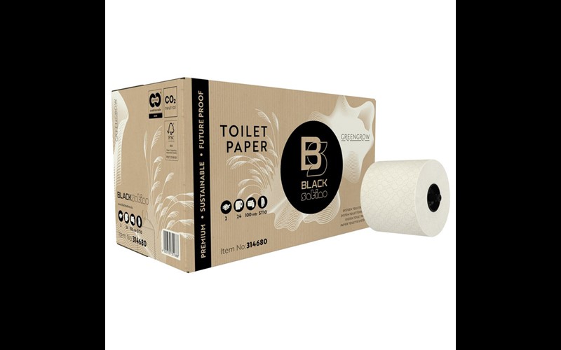 Papier WC GreenGrow - 100 mètres - 24 rouleaux (ST10)