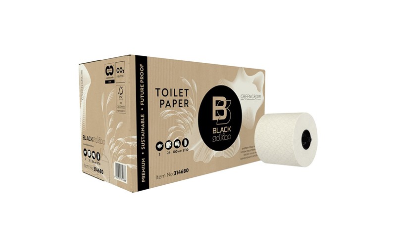 Papier WC GreenGrow - 100 mètres - 24 rouleaux (ST10)
