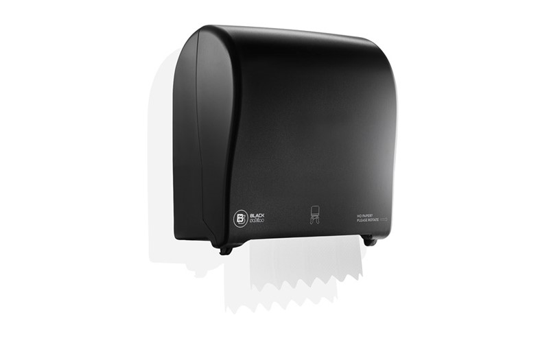 Handdoekroldispenser - Zwart (PT50)