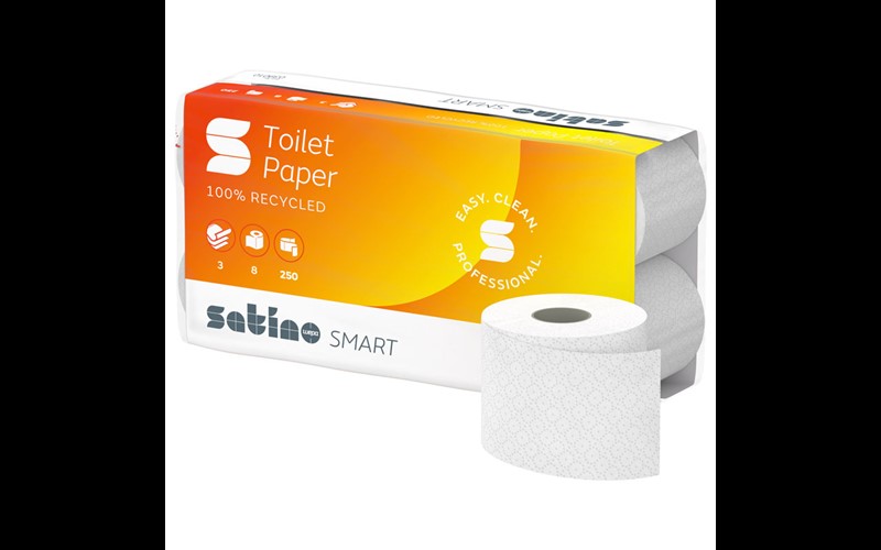WC Papier Smart 250 Blatt 3 lagig 64 Rollen (MT1)